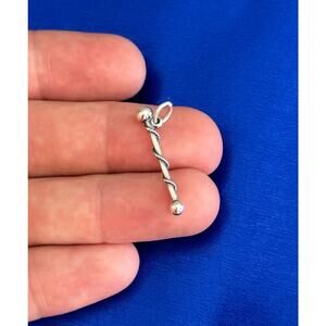 Sterling Silver Twirling Baton Charm